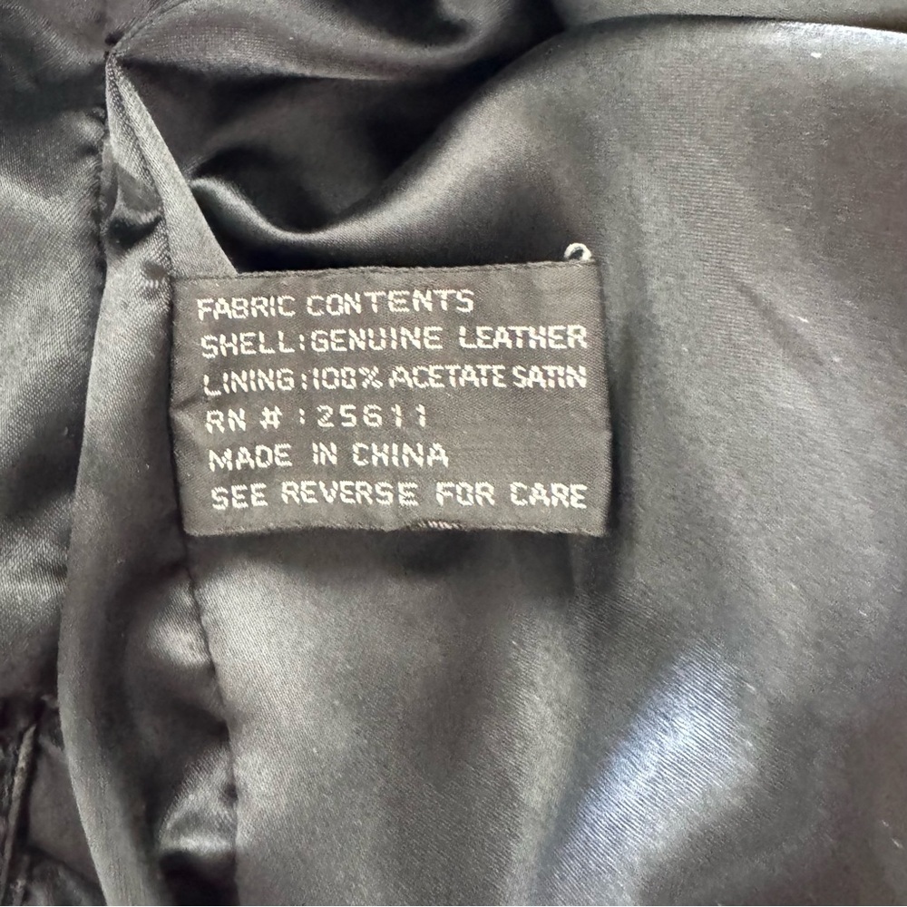 Vintage Avanti Black Genuine Leather Long Trench Coat PM - Picture 11 of 14